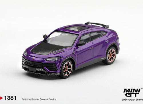 Load image into Gallery viewer, (Pre-order) Mini GT #1381 Lamborghini Urus Performante Viola Pasifae RHD
