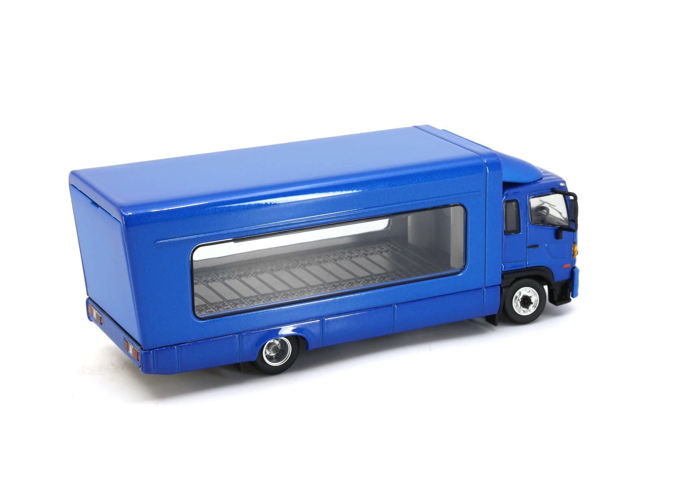 Tiny City Die-cast Model Car - HINO500 Covered Vehicle Transporter (Blue)