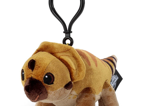 Load image into Gallery viewer, Takara Tomy Arts Jurassic World Rebirth Plush Soft Toy Mascot Aquilops Keychain
