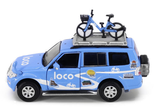 Load image into Gallery viewer, Tiny City 128 Die-cast Model Car - MITSUBISHI Pajero Loco Bike
