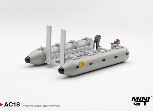 Load image into Gallery viewer, (Pre-order) Mini GT #MGTAC18 1/64 Camel Trophy Pontoon Raft Diecast Model
