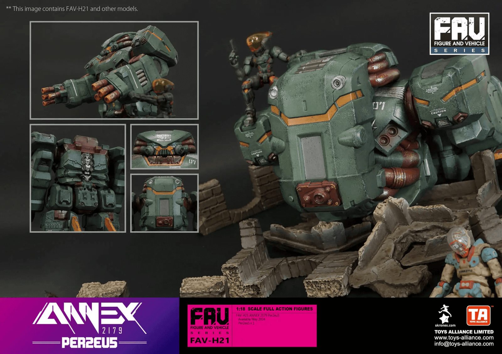 TOYS ALLIANCE ANNEX 2179 FAV-H21 Per2eu5 Action Figure Set