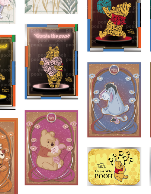 Load image into Gallery viewer, COSMOS Collectible Winnie the Pooh Collectible Card Box Set (80 cards SET)
