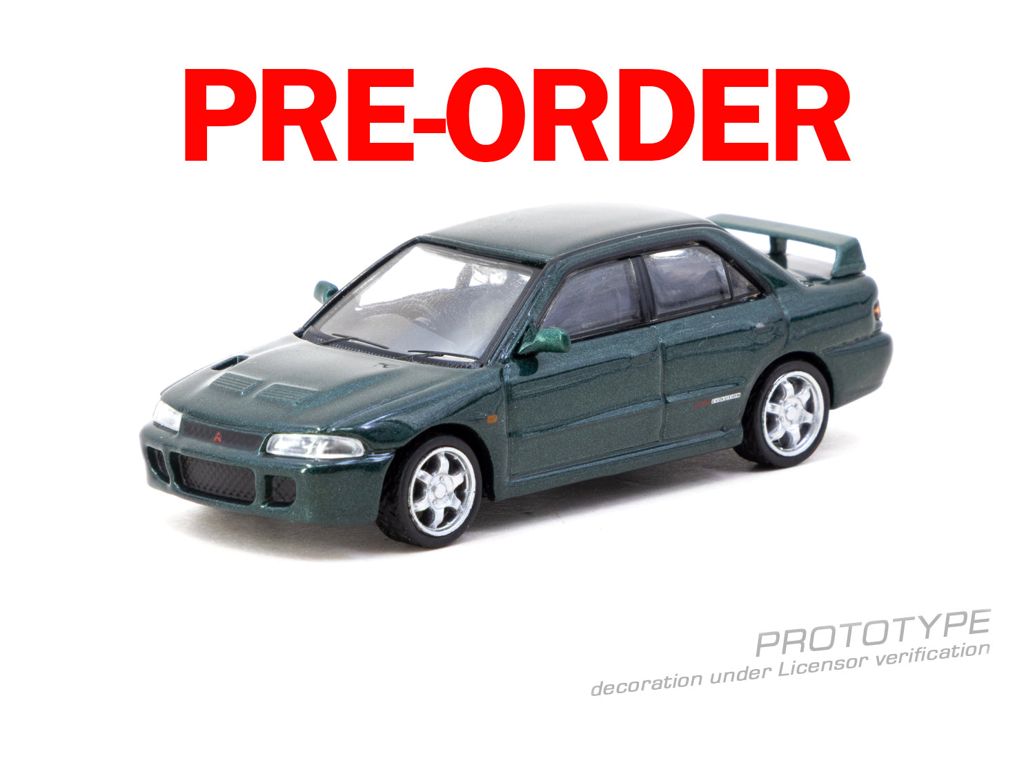 (Pre-order) Tarmac Works 1/64 Mitsubishi Lancer GSR Evolution Green Metallic