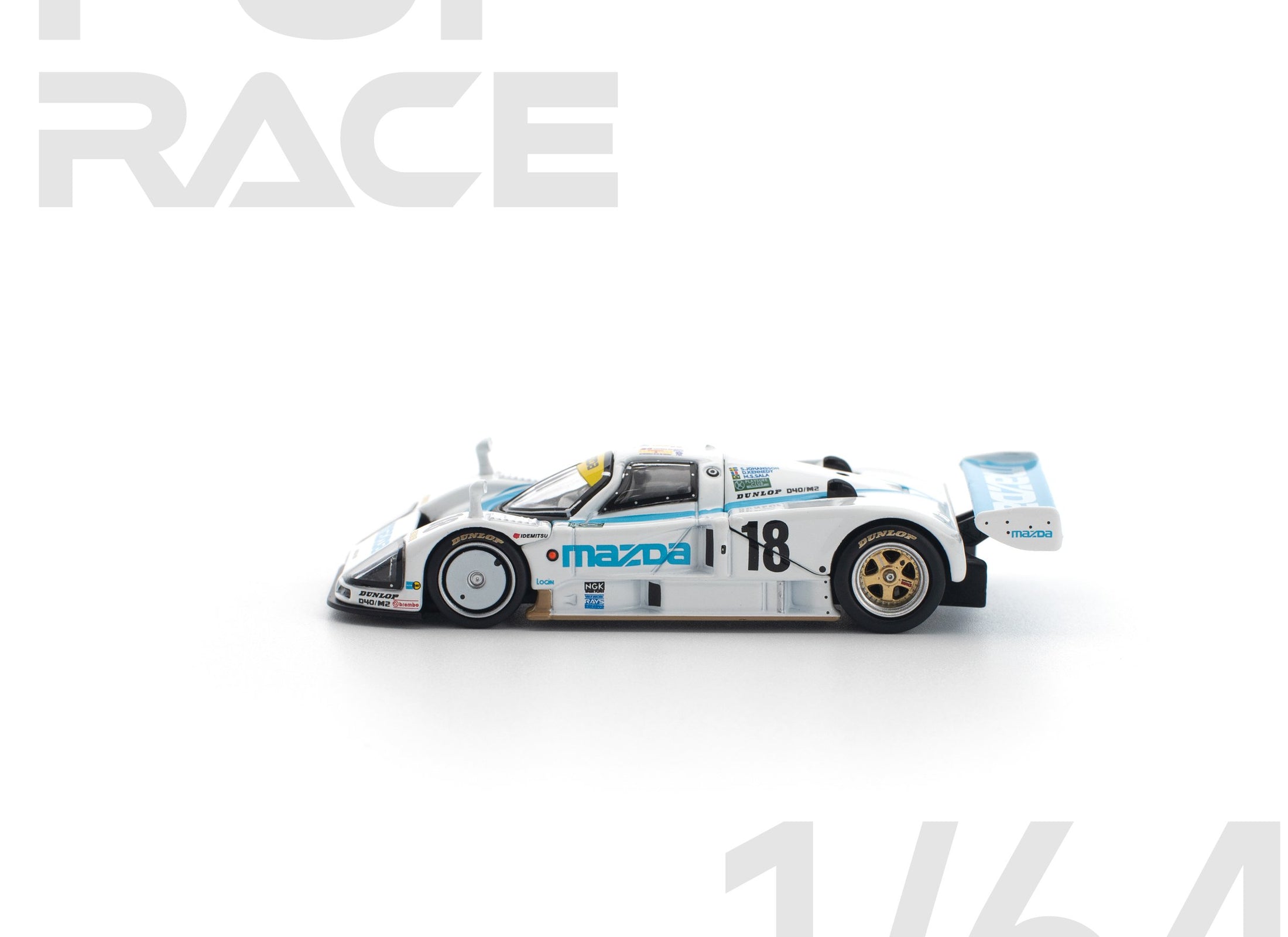 (Pre-order) POP RACE 1/64 MAZDA 787B 1991 LE MANS 24HRS #18 Diecast #PR640446