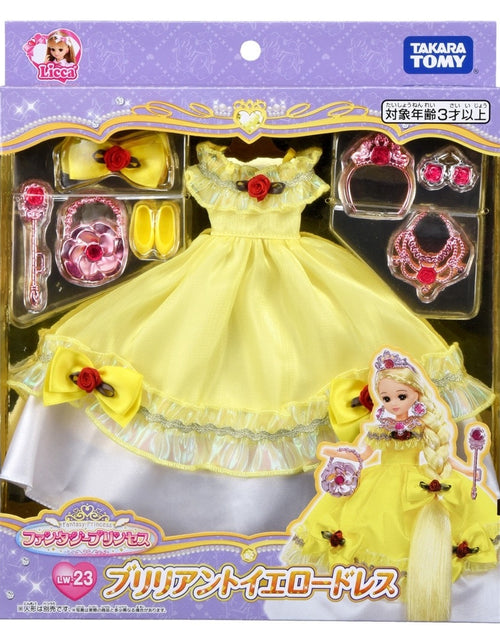 Load image into Gallery viewer, Takara Tomy Licca LW-23 Fantasy Princess Brilliant Yellow Dress (NO DOLL)
