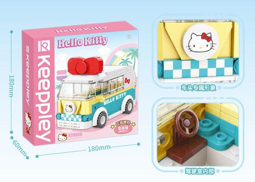 Load image into Gallery viewer, Keeppley Building Blocks Toy #K20806 : Sanrio Hello Kitty Mini Bus
