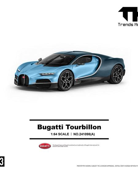 (Pre-order) Trends Hobby 1/64 - #241098(A) Bugatti Tourbillon - Blue Atlantic