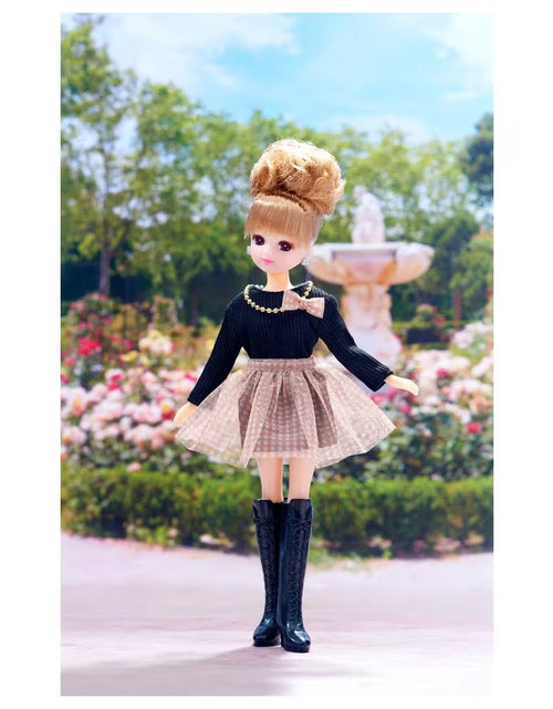Load image into Gallery viewer, Takara Tomy Licca Chan Doll Set - LD-17 Airy Trench Coat with Dress Set
