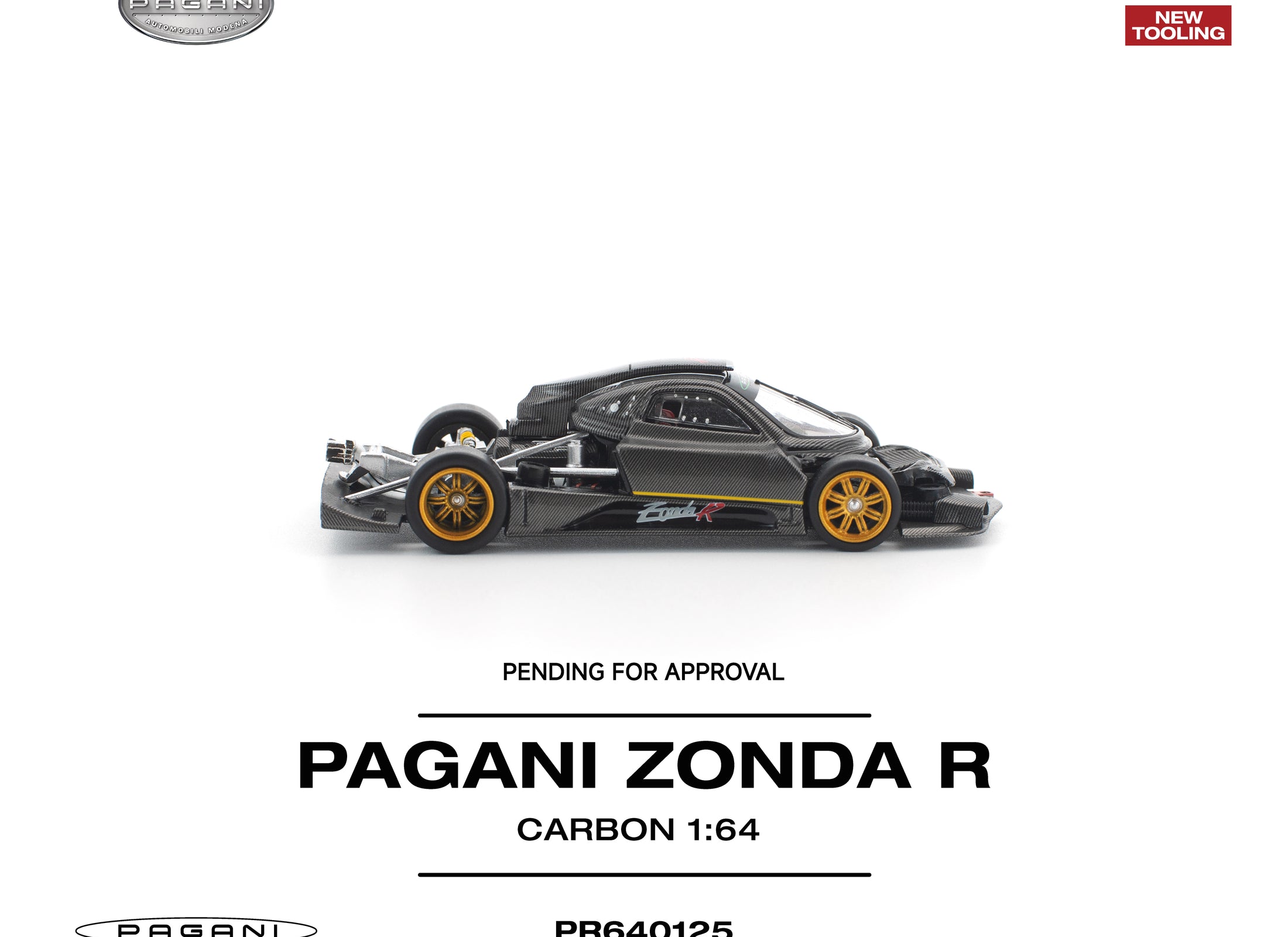 (Pre-order) POPRACE 1/64 PAGANI ZONDA R #PR640125 Diecast Model Car