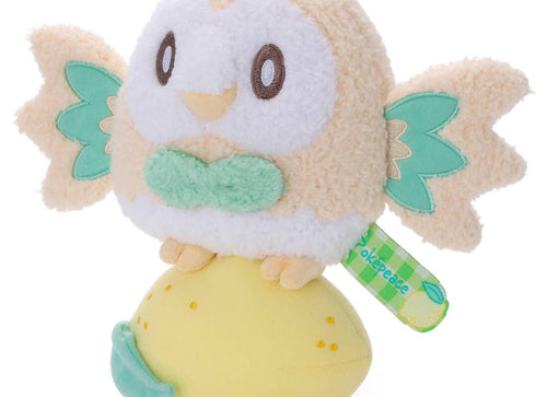 Load image into Gallery viewer, Takara Tomy Arts Pokepiece Soft Plush Toy Rowlet (Colorful Ver.) 24cm
