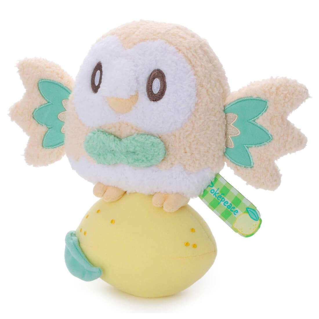 Takara Tomy Arts Pokepiece Soft Plush Toy Rowlet (Colorful Ver.) 24cm