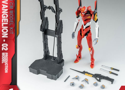 Load image into Gallery viewer, Yolopark AMK Series EVANGELION EVA EVA-02 Collectible 20cm Model Kit Figure
