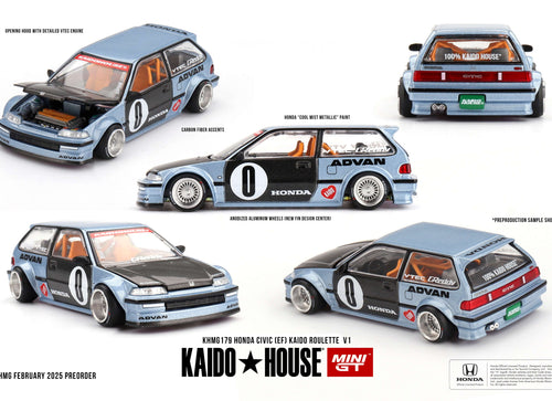 Load image into Gallery viewer, Kaido House x Mini GT Honda Civic (EF) Kaido Roulette V1 KHMG179
