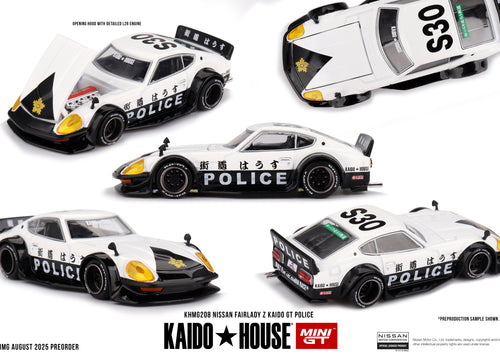 Load image into Gallery viewer, Kaido House X Mini GT Nissan Fairlady Z Kaido GT Police Car #KHMG208
