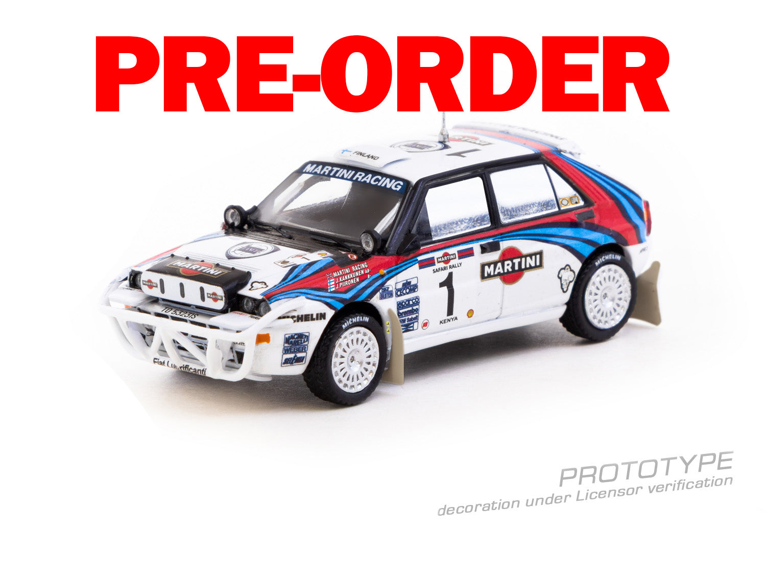 (Pre-order) Tarmac Works 1/64 Lancia Delta HF Integrale Safari Rally 1992 Car
