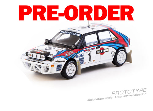 Load image into Gallery viewer, (Pre-order) Tarmac Works 1/64 Lancia Delta HF Integrale Safari Rally 1992 Car
