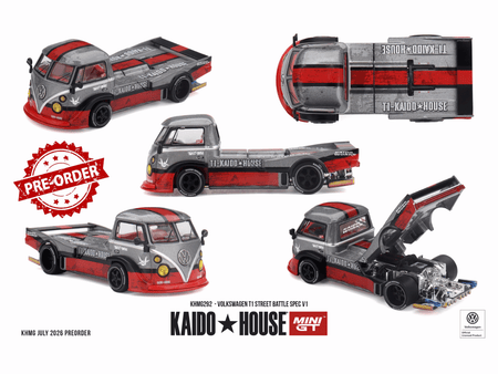 (Pre-order) Mini GT #292 Volkswagen T1  Street Battle Spec V1 Diecast Model Car