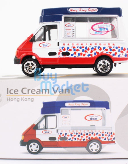 TINY Hong Kong City Culture HK #06 Ice Cream Van Deicast Model Toy Car White