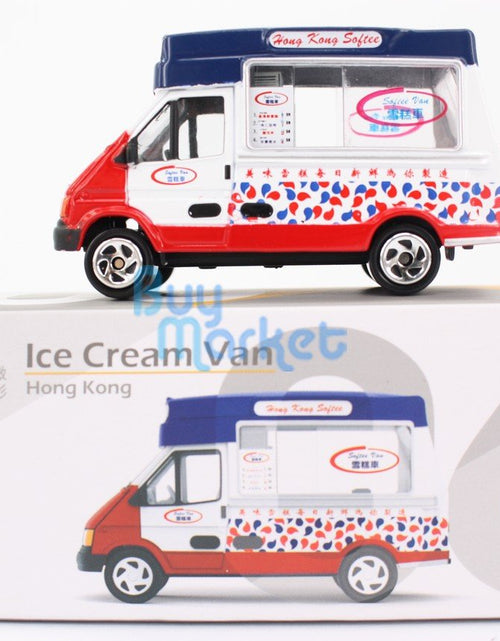 Load image into Gallery viewer, TINY Hong Kong City Culture HK #06 Ice Cream Van Deicast Model Toy Car White
