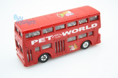 NEW Takara Tomica Tomy #95 London Bus PET WORLD Car Scale 1:130 Diecast Toy Car