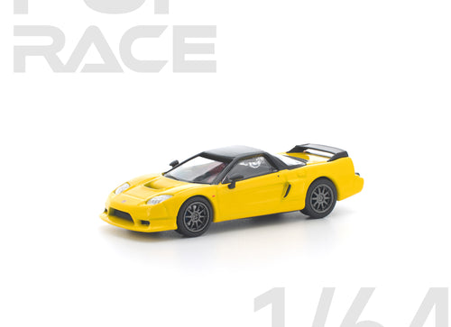 Load image into Gallery viewer, (Pre-order) POPRACE 1/64 HONDA NSX-R YELLOW Diecast Model Car
