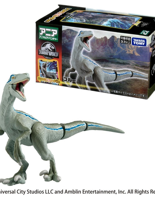 Load image into Gallery viewer, Takara Tomy ANIA Animal Jurassic World Blue Action Figure with Battle Card
