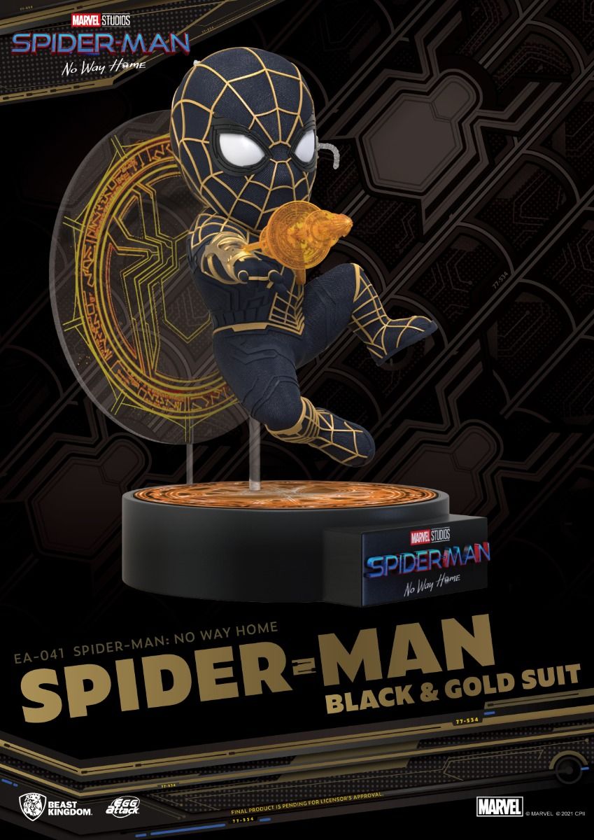 Beast Kingdom EA-041 Spider-Man: No way home Spider-Man Black & Gold Suit