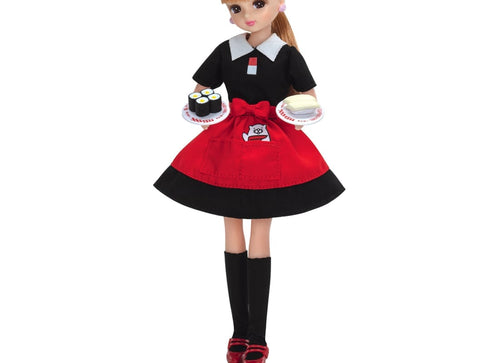 Load image into Gallery viewer, Takara Tomy Licca Chan Clothes Licca LW-12 Sushiro Dress Set (NO DOLL)
