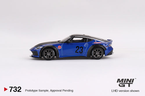 Load image into Gallery viewer, Mini GT #732 1/64 Nissan Z LB NATION WORKS Seiran Blue Model Car RHD
