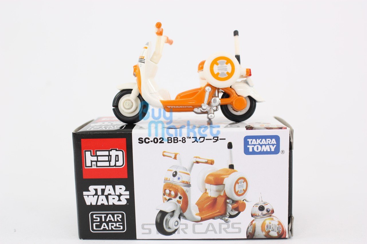 Takara Tomy Tomica Star Cars SC-02 Star Wars BB-8 Scooter Motorcycle Diecast
