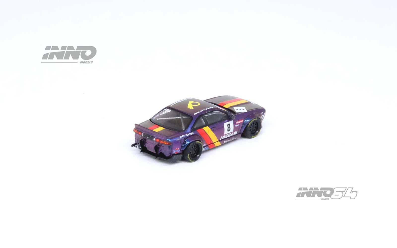 INNO64 MODEL 1/64 NISSAN SILVIA (S14) BOSS "ROCKET BUNNY" Purple
