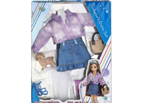 Load image into Gallery viewer, Takara Tomy Clothes Licca Hair Extensions Licca-chan Dress Set-Doggy and Walking
