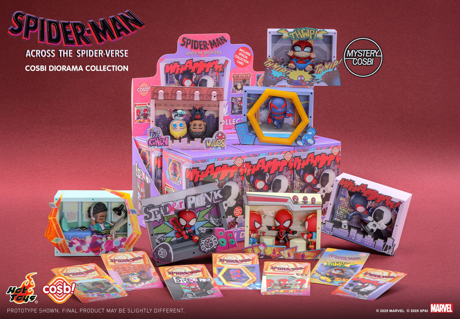 Hot Toys Spider-Man: Across The Spider-Verse Cosbi Diorama Collection (Set of 6)
