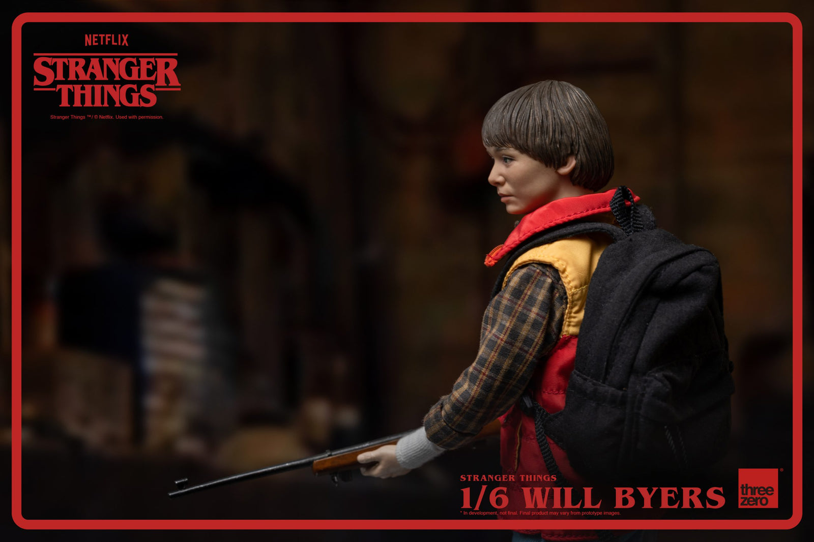 Threezero Stranger Things 1/6 Will Byers Action Figure Set with accessories