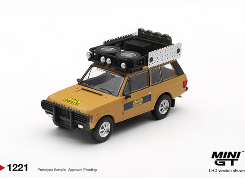 Load image into Gallery viewer, MINI GT #1221 Range Rover 1981 Camel Trophy Sumatra K.Stoppa &amp; A.Val
