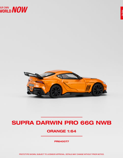 Load image into Gallery viewer, POPRACE 1/64 DARWIN PRO 66G NWB SUPRA ORANGE Diecast Model Car
