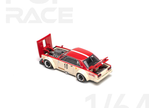 Load image into Gallery viewer, POPRACE 1/64 NISSAN SKYLINE GT-R V8 DRIFT (HAKOSUKA) - WATANABE Model

