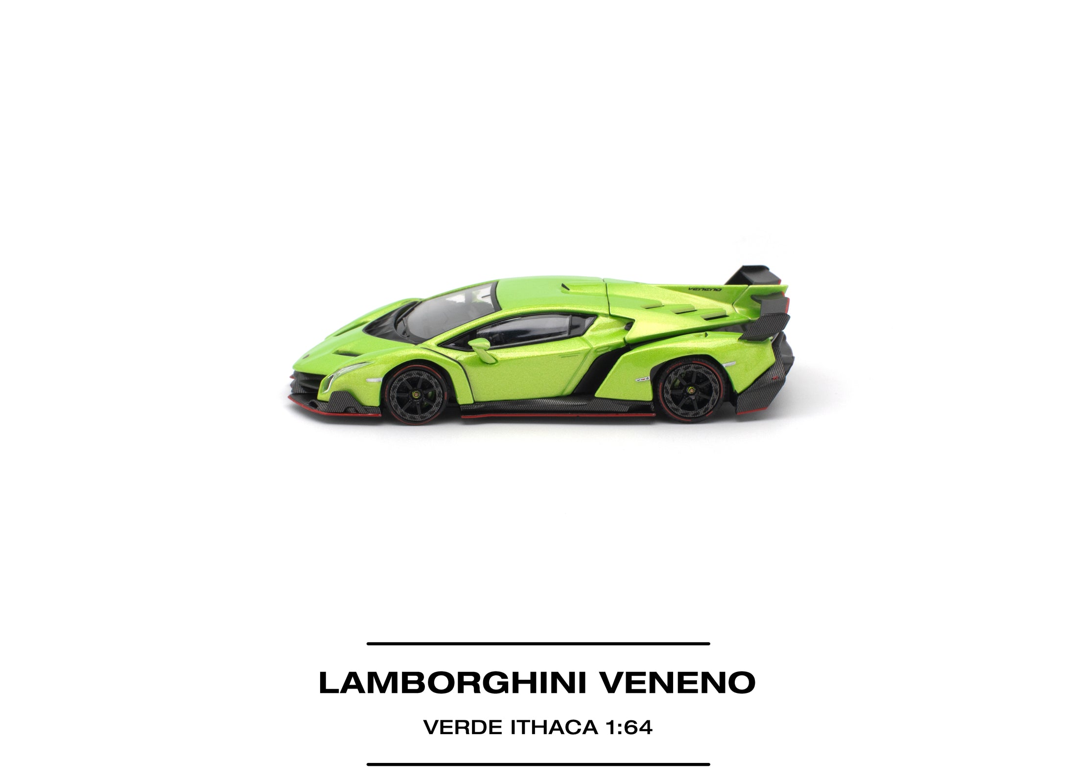 (Pre-order) POP RACE LAMBORGHINI VENENO VERDE ITHACA Diecast Model Car #PR640532