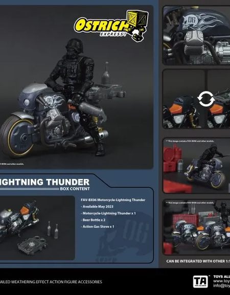 TOYS ALLIANCE OSTRICH EXPRESS FAV-BX06 1:18 Lightning Thunder Vehicle Model