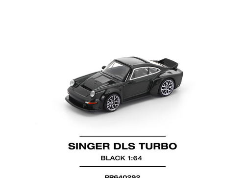 Load image into Gallery viewer, (Pre-order) POPRACE 1/64 SINGER DLS TURBO (ROAD) BLACK Diecast Model Car
