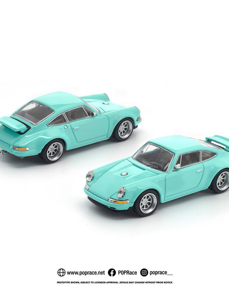 (Pre-order) POPRACE 1/64 SINGER 964  BLUE Diecast Model Car