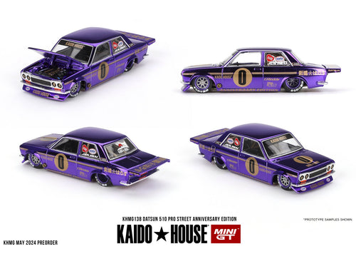 Load image into Gallery viewer, KaidoHouse X Mini GT 1/64 Datsun 510 Pro Street Anniversary Edition
