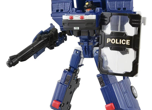 Load image into Gallery viewer, Takara Tomy Tomica Jobraver Police Braver Riot Police &amp; Traffic Police Set
