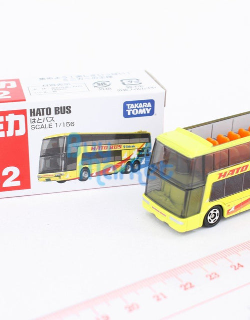Load image into Gallery viewer, Takara Tomy Tomica #42 MIT. Fuso Aero King Hato Bus 1st 1/156 Diecast Toy Car
