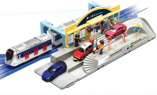 Load image into Gallery viewer, Takara Tomy MTR Tuen Ma Line Passenger Train 2002-Present Deluxe Plarail Set
