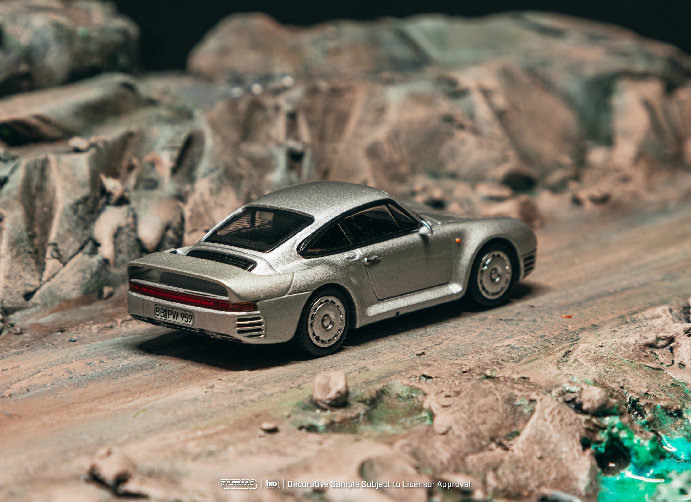 (Pre-order) Tarmac Works 1/64 Porsche 959 Silver Model Diecast Car