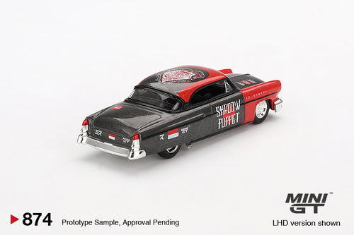 Load image into Gallery viewer, Mini GT #874 Lincoln Capri Hot Rod 1954 &quot;Shadow Puppet&quot; MIZU 2024

