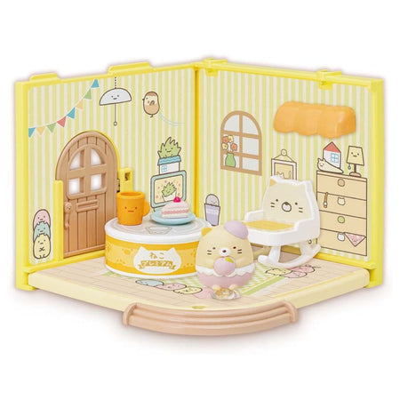 Takara Tomy Welcome to the Sumikko Gurashi Sticky Sumikko Room Cat Tea Time