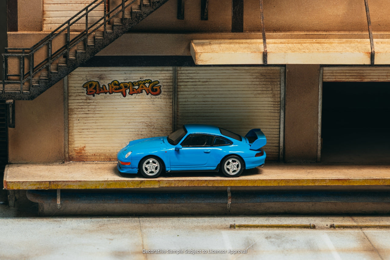 (Pre-order) Tarmac Works 1/64 Porsche 911 993 Cup Riviera blue Diecast Model Car